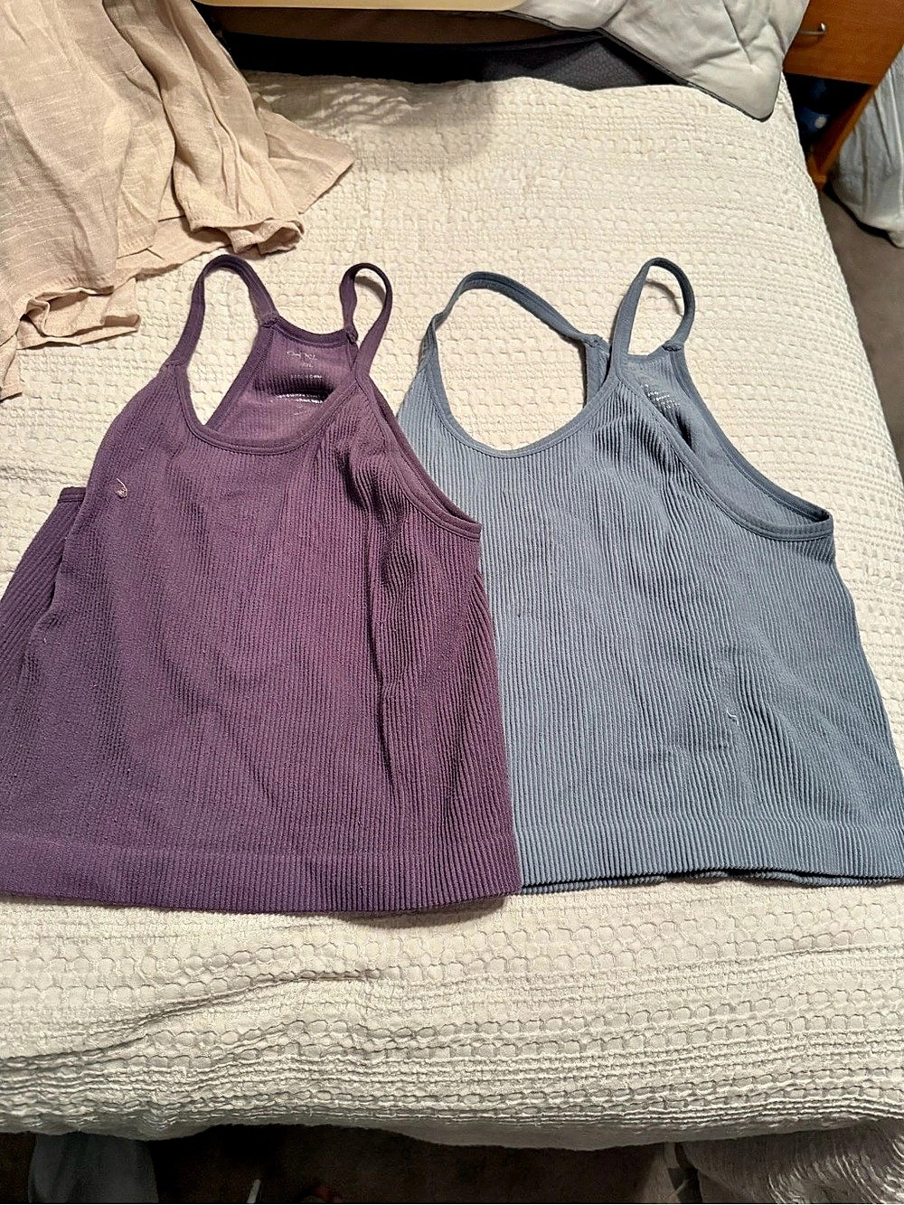 Cami Tank Tops Purple & Gray and light pink